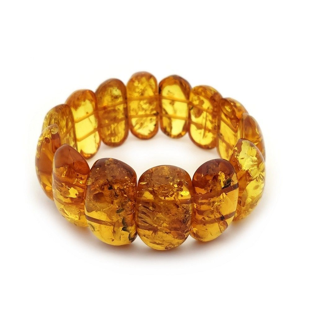 Браслет "Пластина" Янтарь