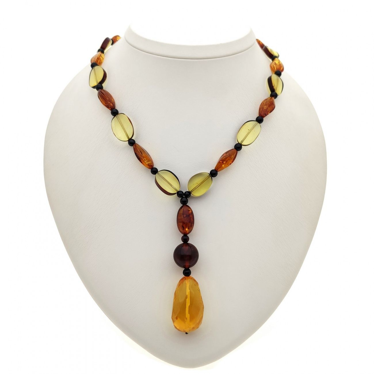 Бусы "Микс" из янтаря
