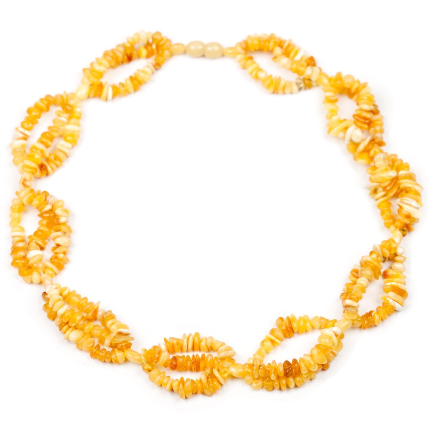 Бусы "Шишечки" из янтаря