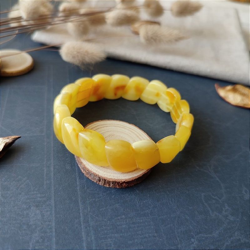 Браслет "Змейка" янтарь