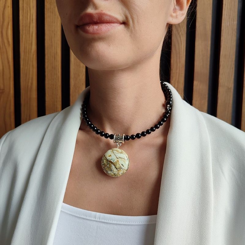 Колье "Италия" Янтарь