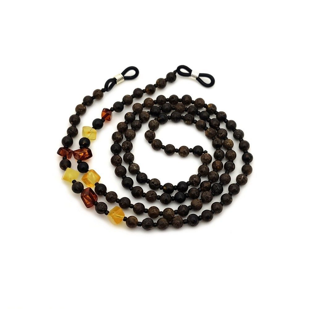 2,Шнурок для очков, янтарь