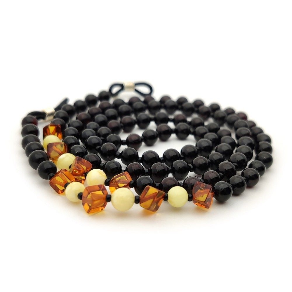 2,Шнурок для очков, янтарь