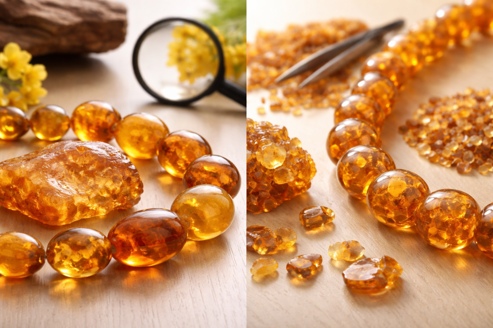 Янтарь натуральный или прессованный: отличия простыми словами