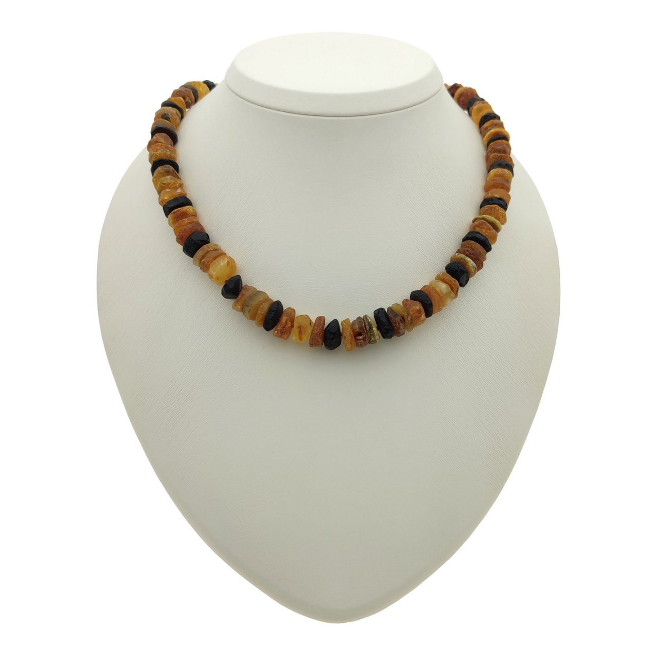 Бусы "Таблетка" из янтаря