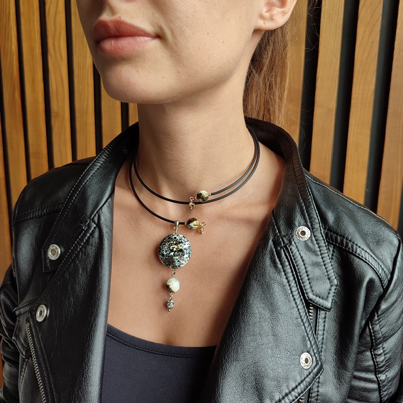 Колье "Космос" Янтарь