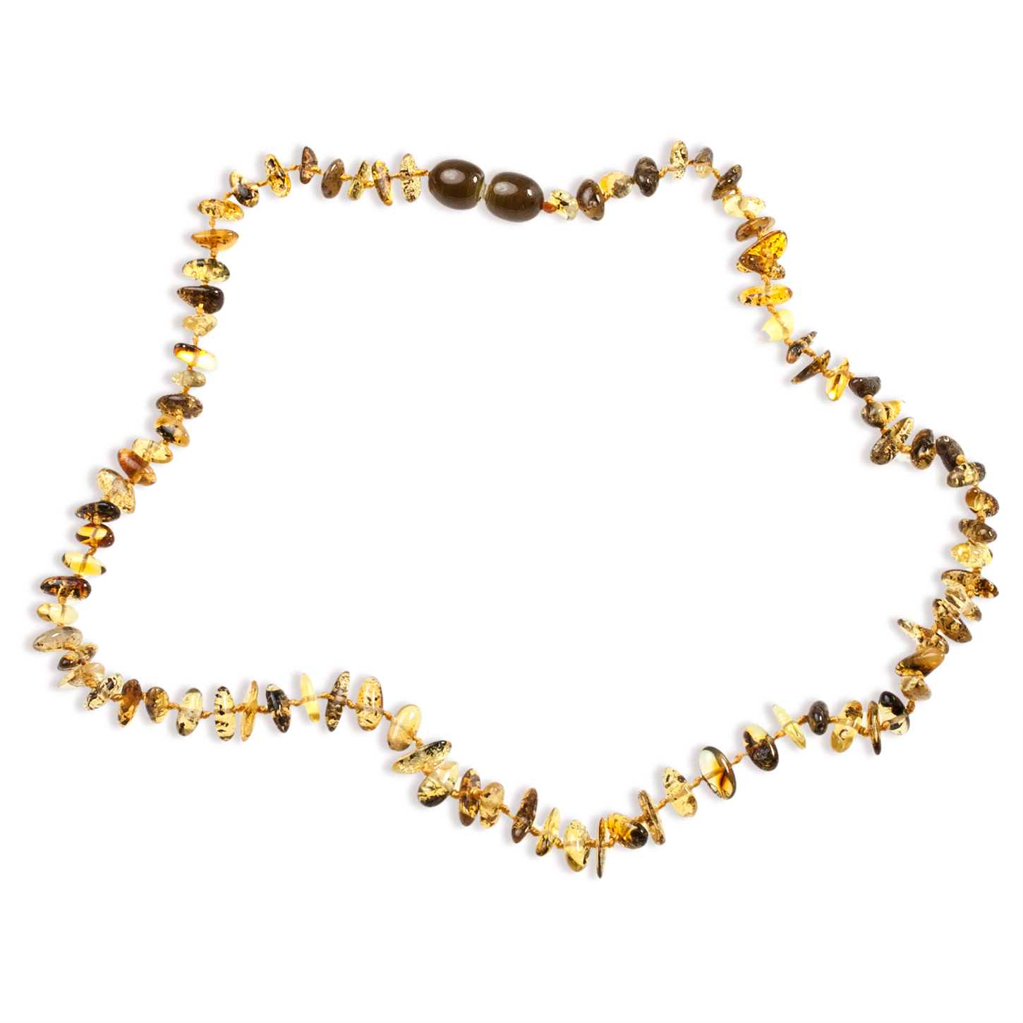 Бусы детские из янтаря