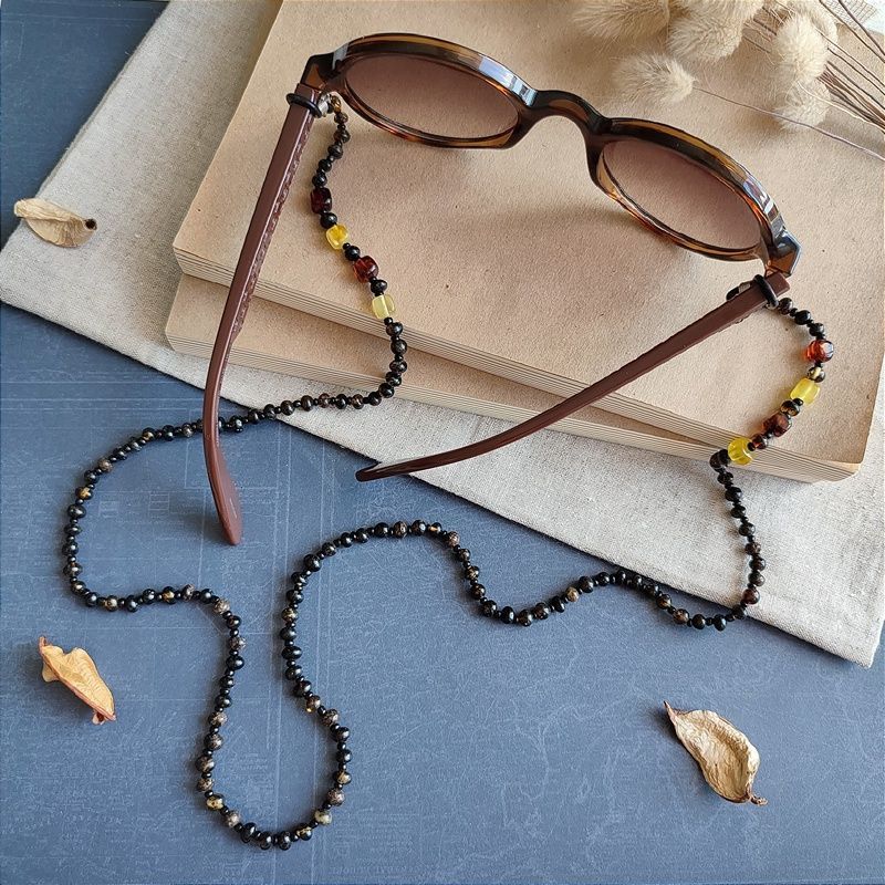 2,Шнурок для очков, янтарь