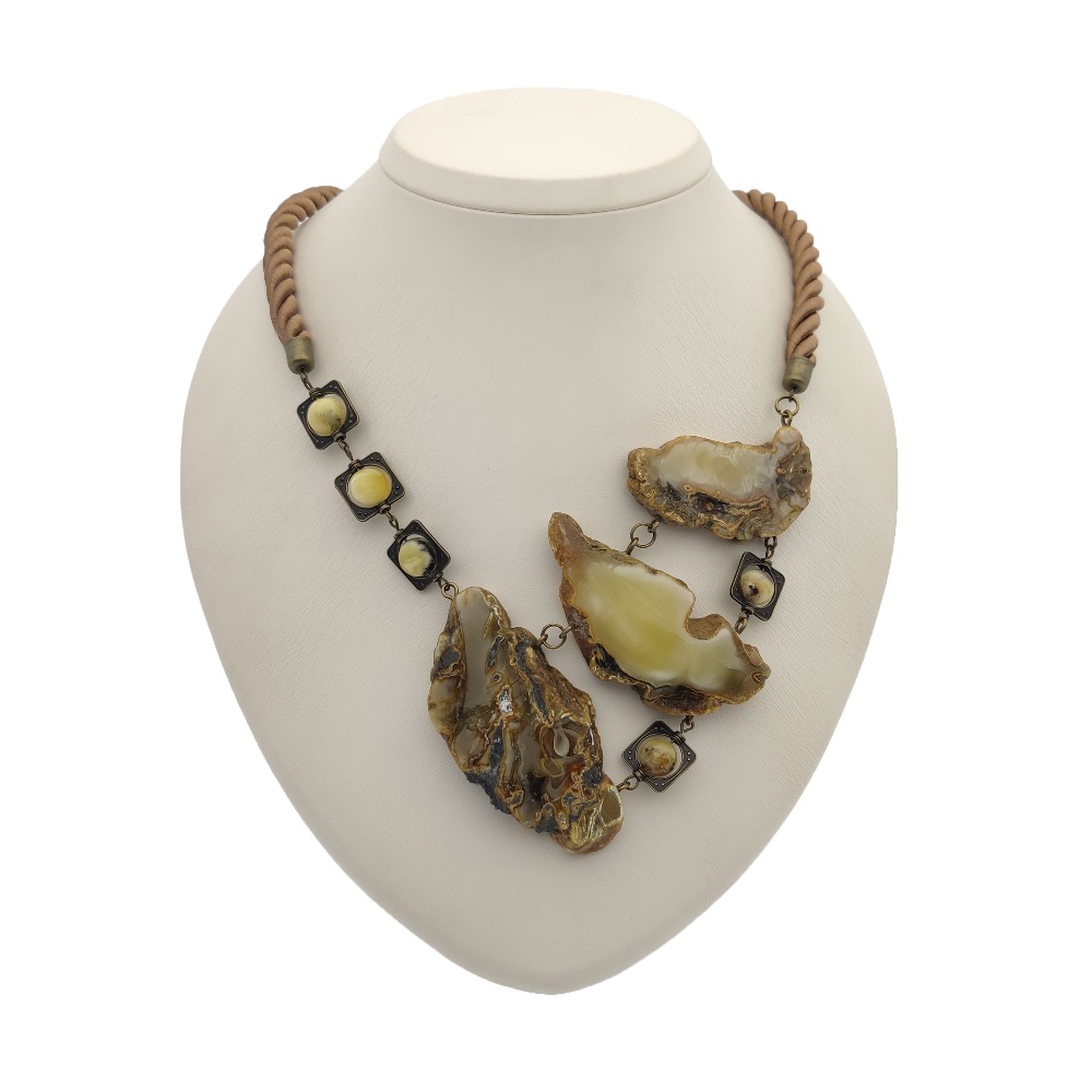 Колье авторское Янтарь а7506300055