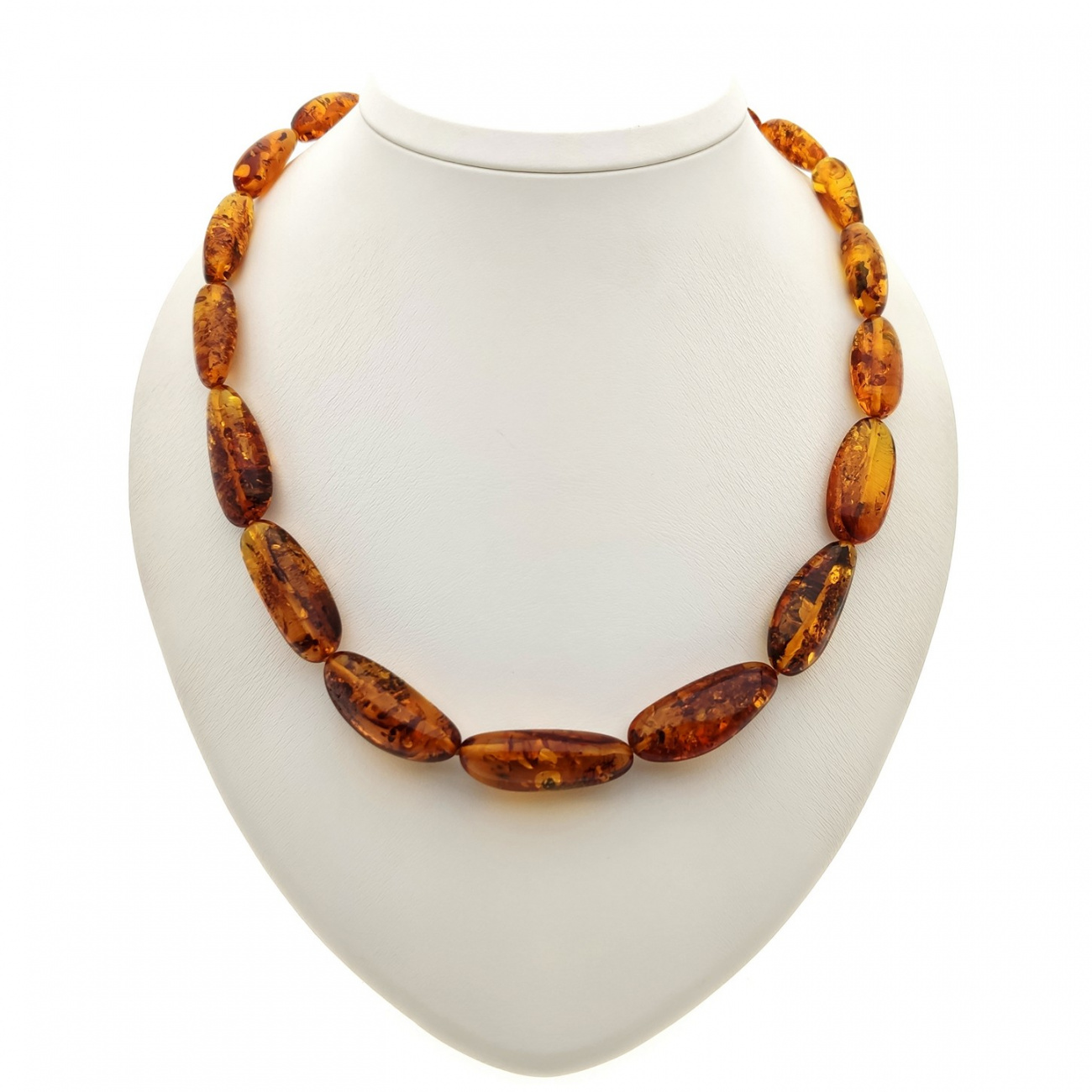 Бусы "Слива" из янтаря