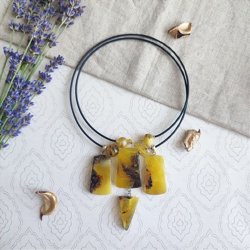 Колье "Хлоя" Янтарь