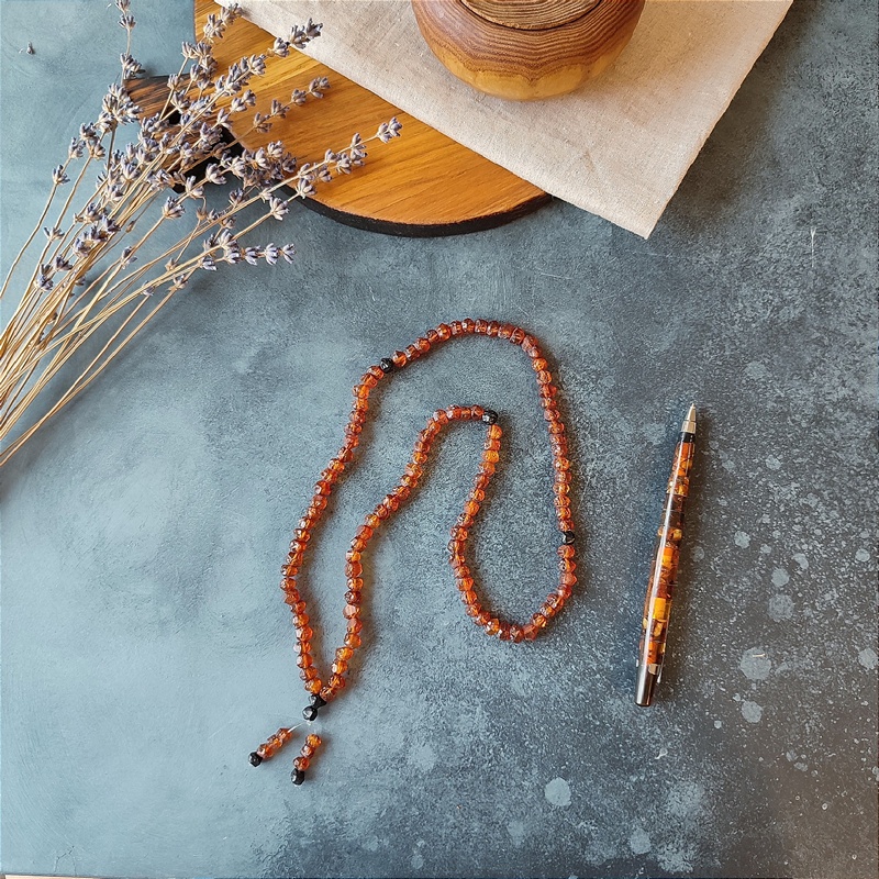 Четки буддийские, янтарь 8106100191 (3)