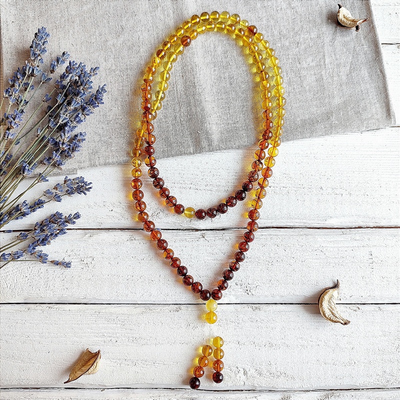 Четки буддийские янтарь 9506100210 (1)