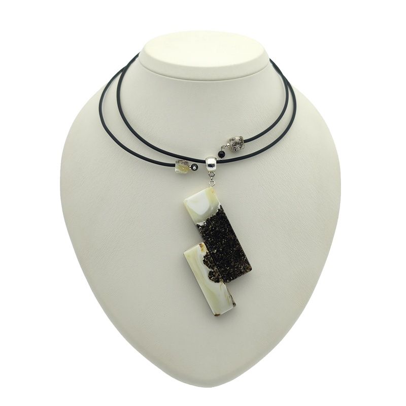 Колье "Геометрия" Янтарь