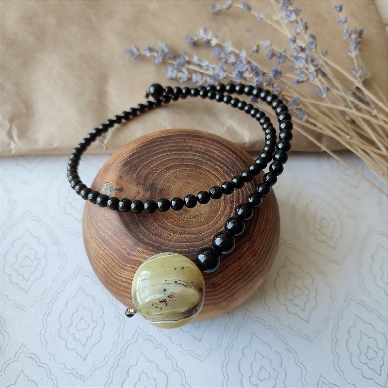 Колье "Италия" Янтарь