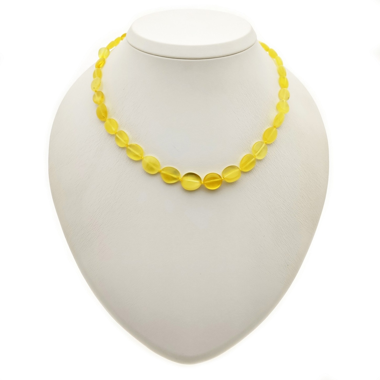 Бусы "Сливка" из янтаря