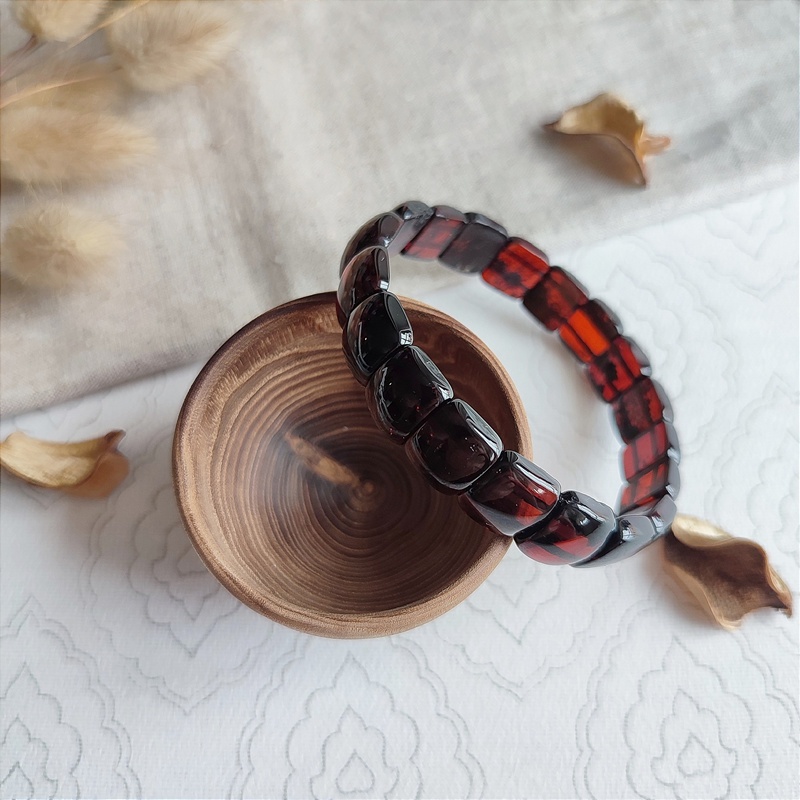 Браслет пластина янтарь 3001109515 (2)