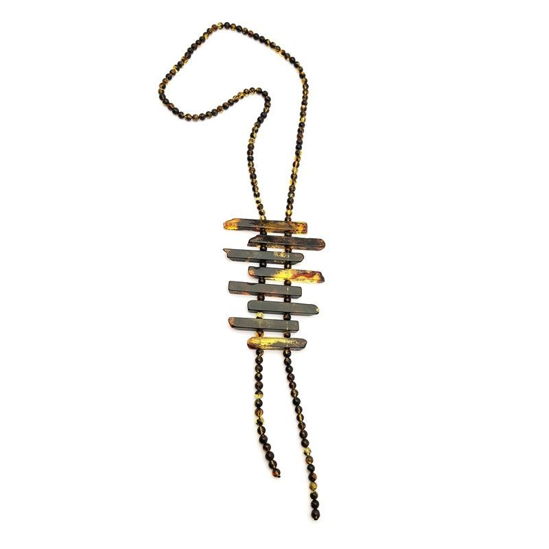 Бусы "Италия" Янтарь