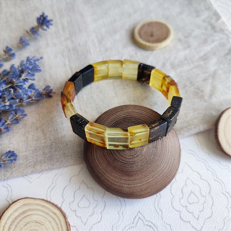 Браслет Пластина янтарь 3201119487 (3)