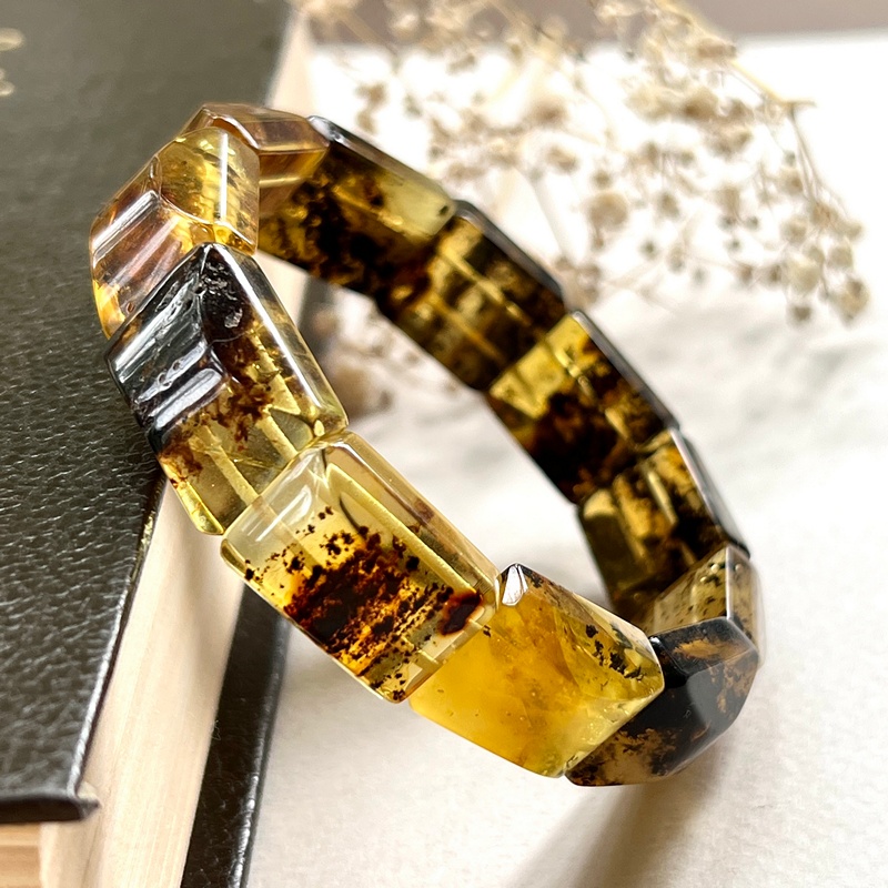 Браслет пласт. янтарь 3421119456-3