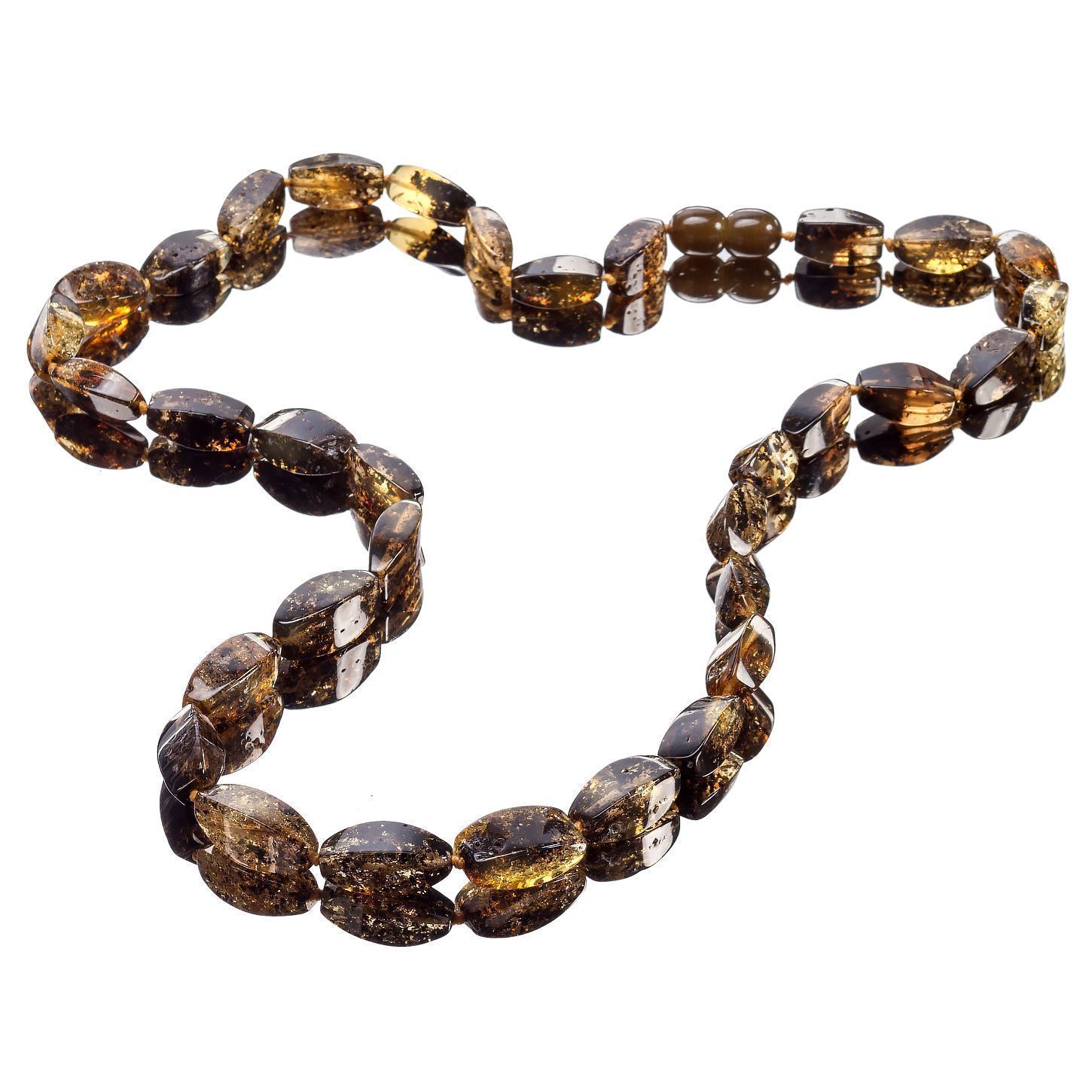 Бусы "Аленка" из янтаря