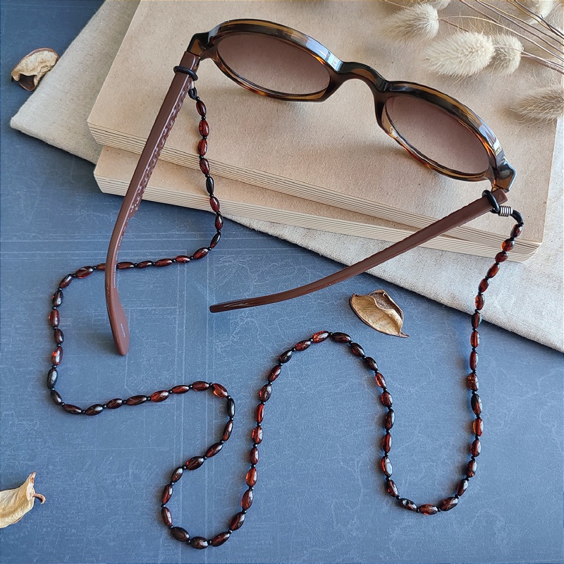 Шнурок для очков, янтарь