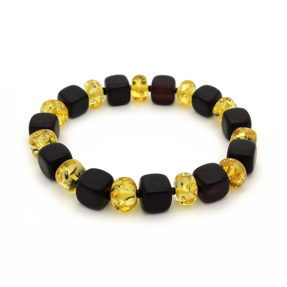 Браслет "Куб" янтарь