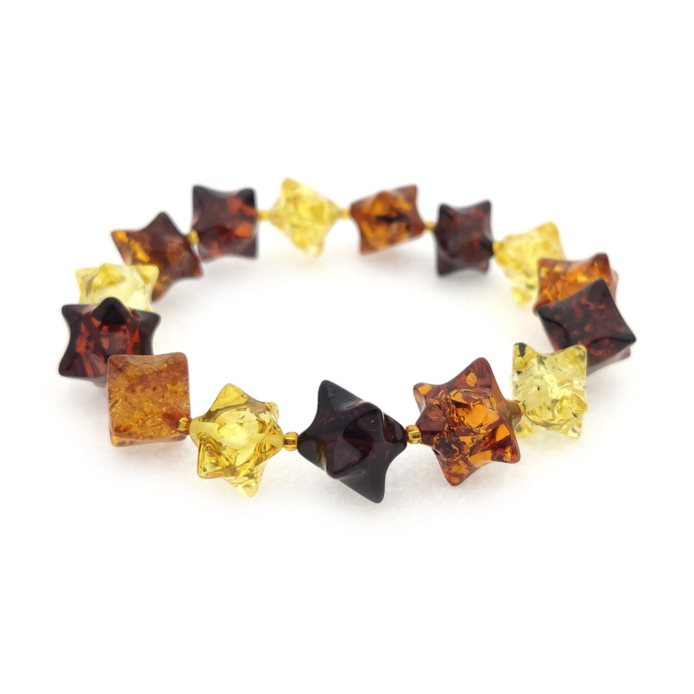 Браслет "Ёжик" янтарь