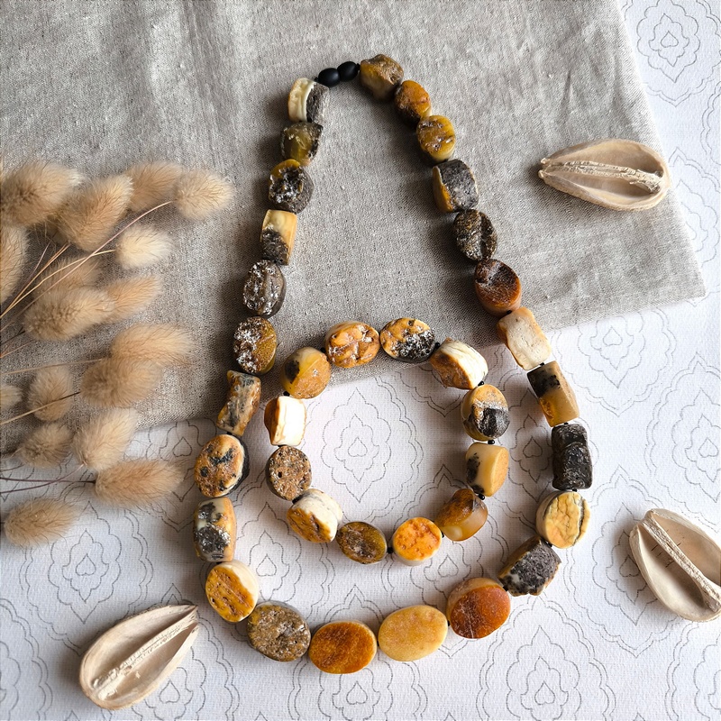 Браслет "Овал" янтарь