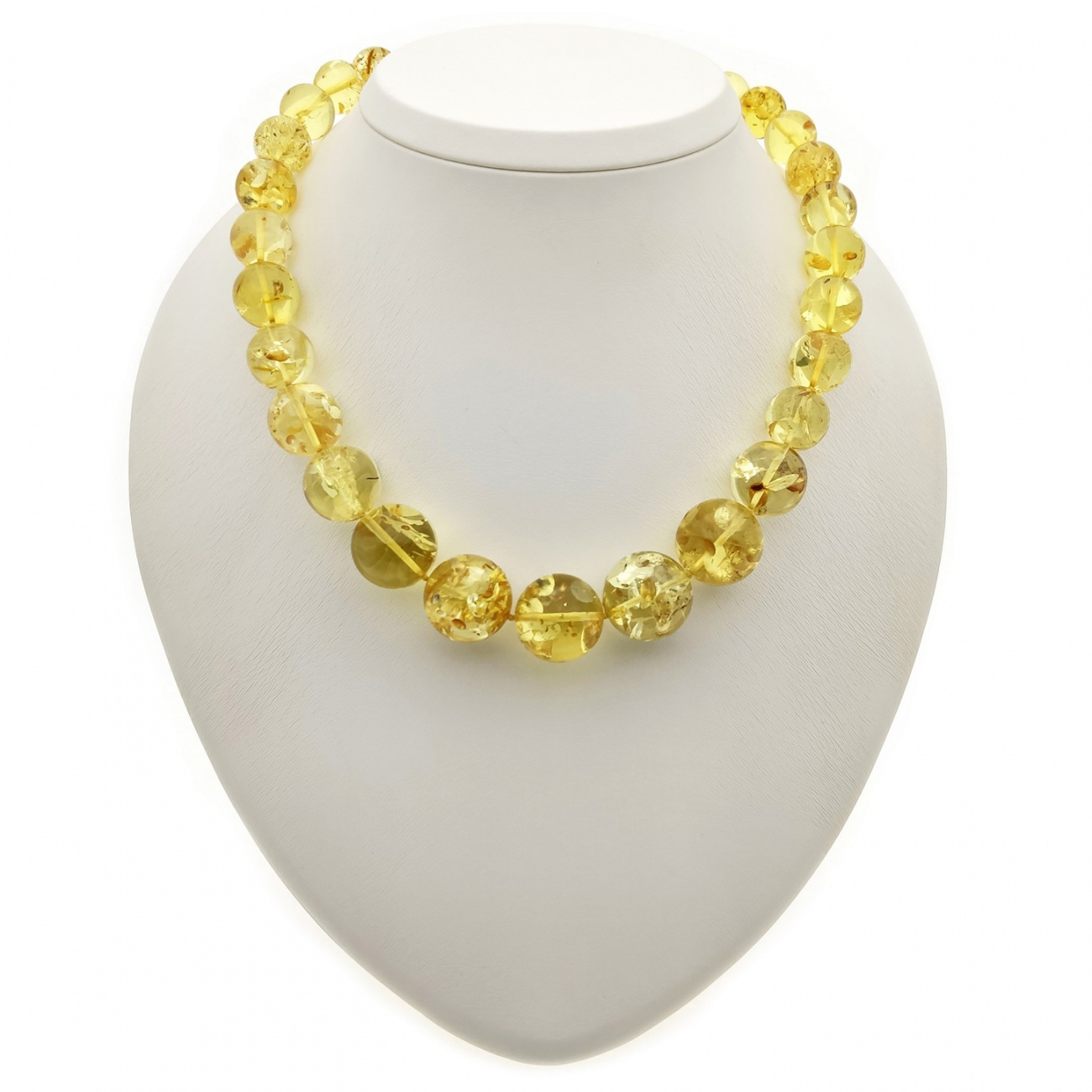 Бусы "Шар" из янтаря