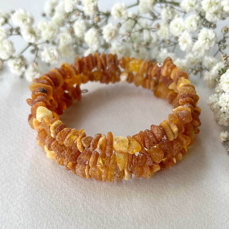 Браслет "Лечебка" янтарь