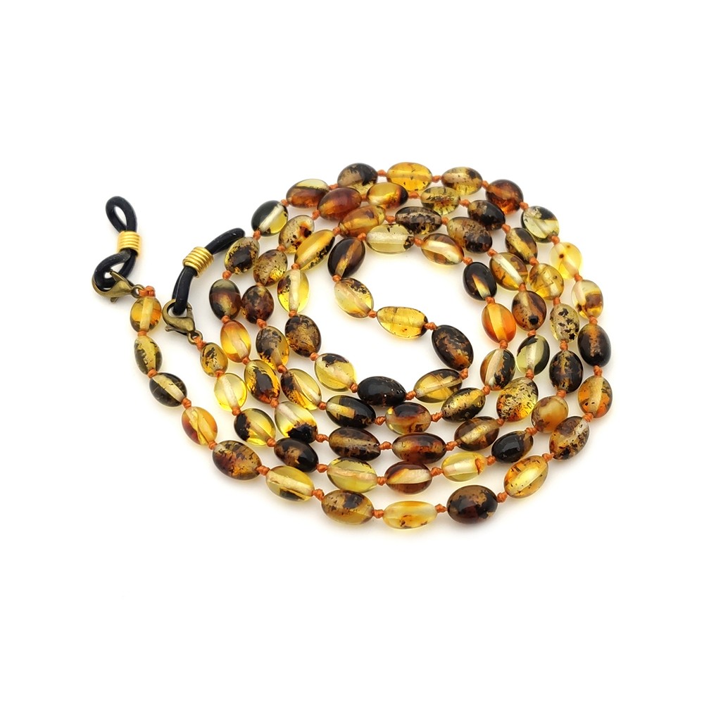 Шнурок для очков, янтарь