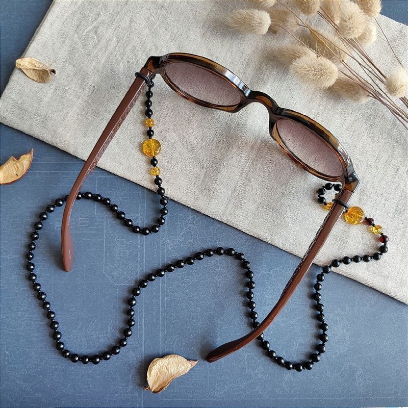 2,Шнурок для очков, янтарь