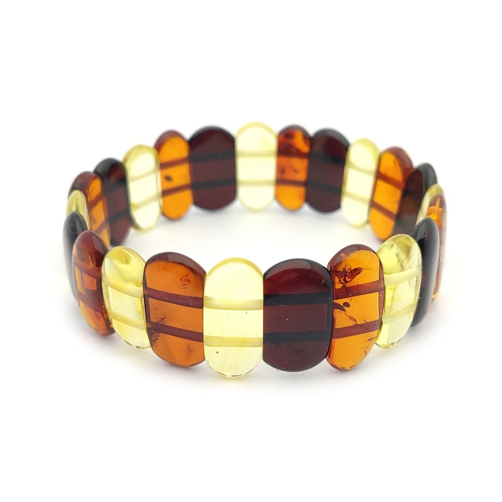 Браслет "Пластина" янтарь