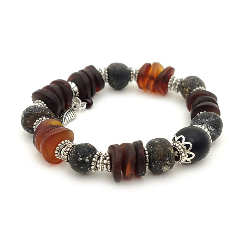 Браслет "Фантазия" янтарь