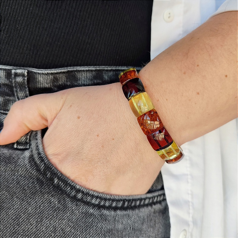 Браслет пласт. янтарь 3501119513 (5)