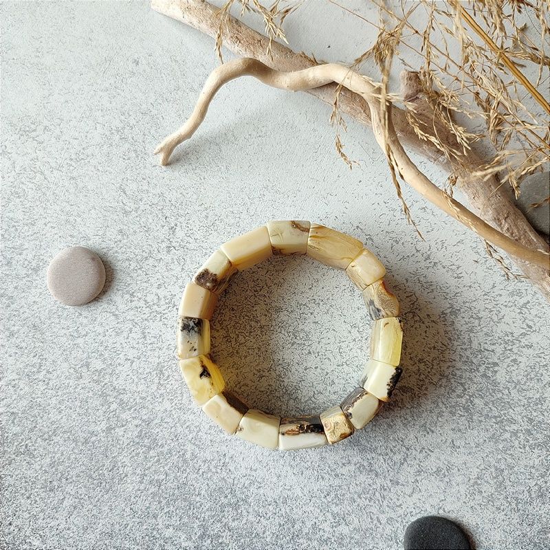 Браслет Муж. янтарь