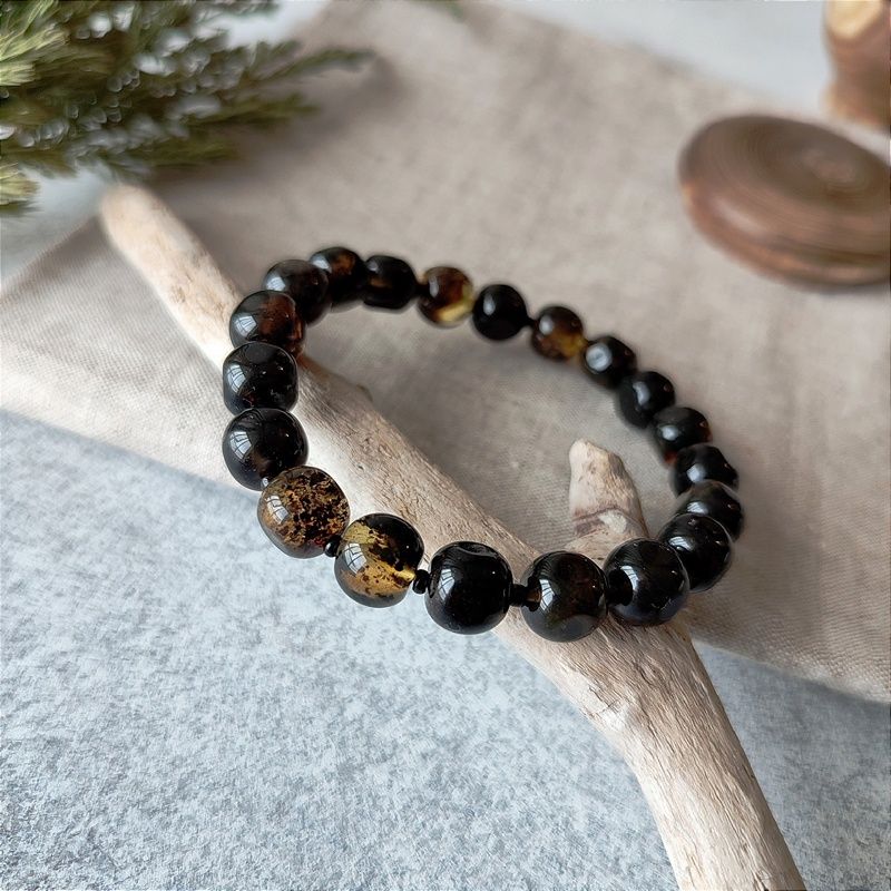 Браслет "Куб" янтарь