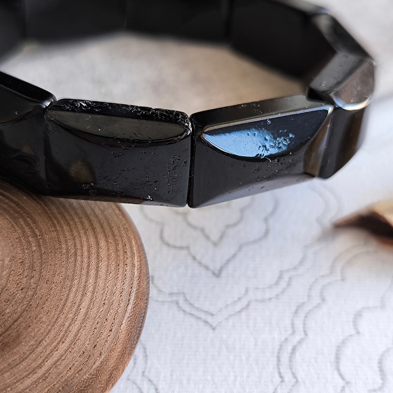 Браслет "Пластина" Янтарь