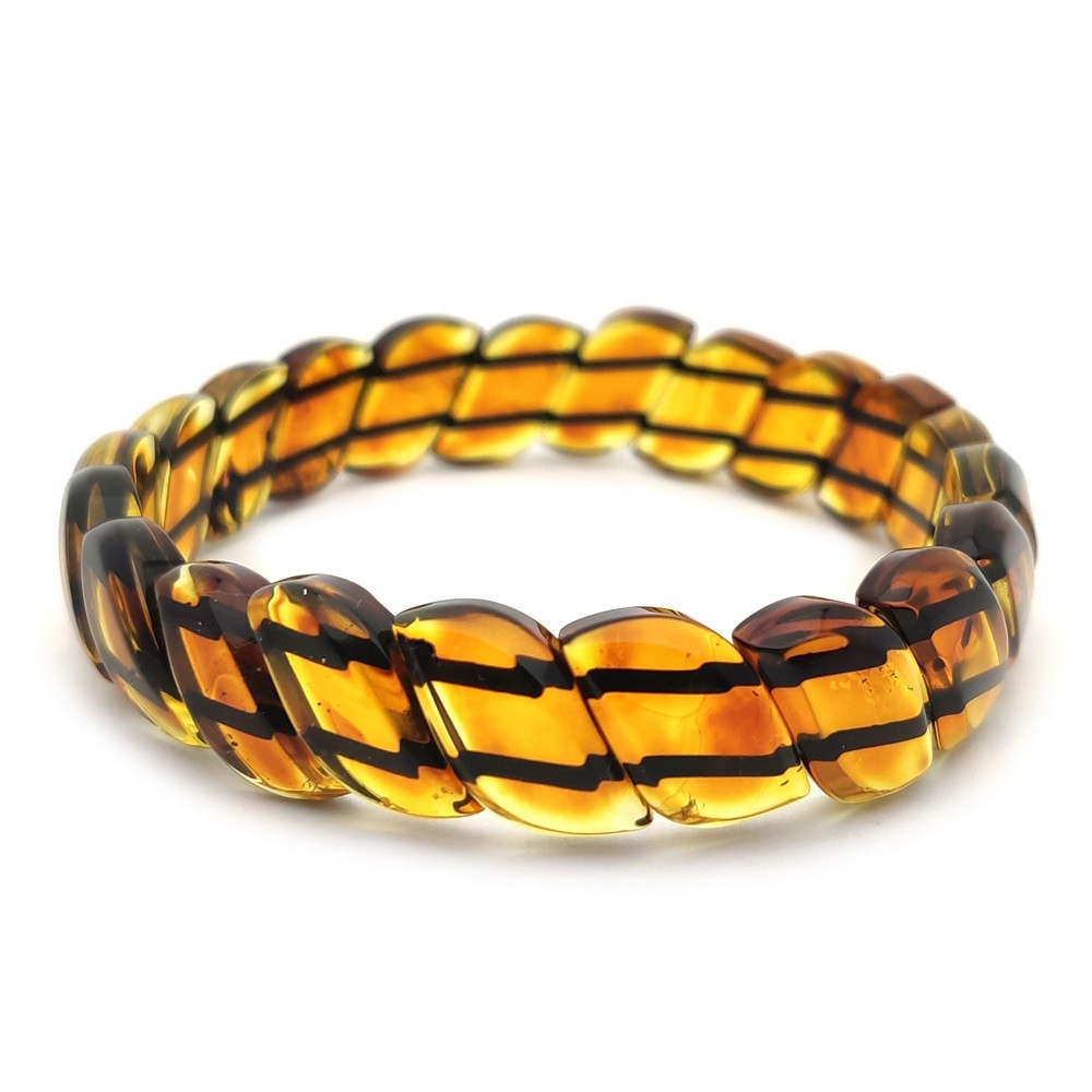 Браслет "Змейка" Янтарь