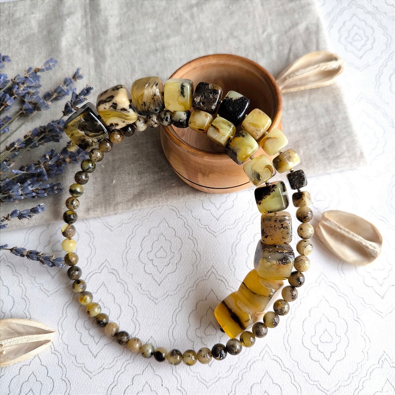 Колье "Италия" Янтарь