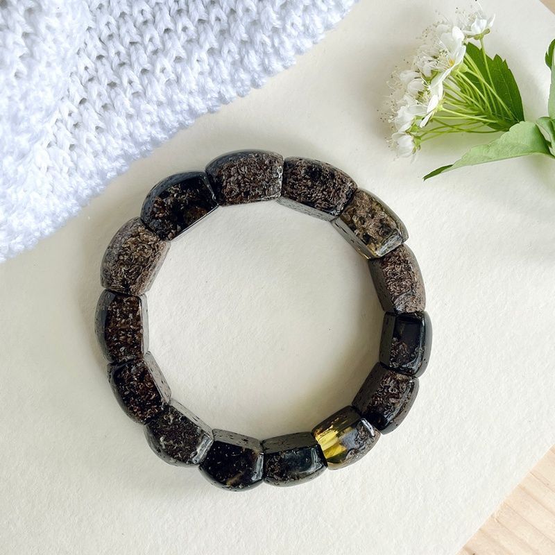 Браслет "Ириска" янтарь