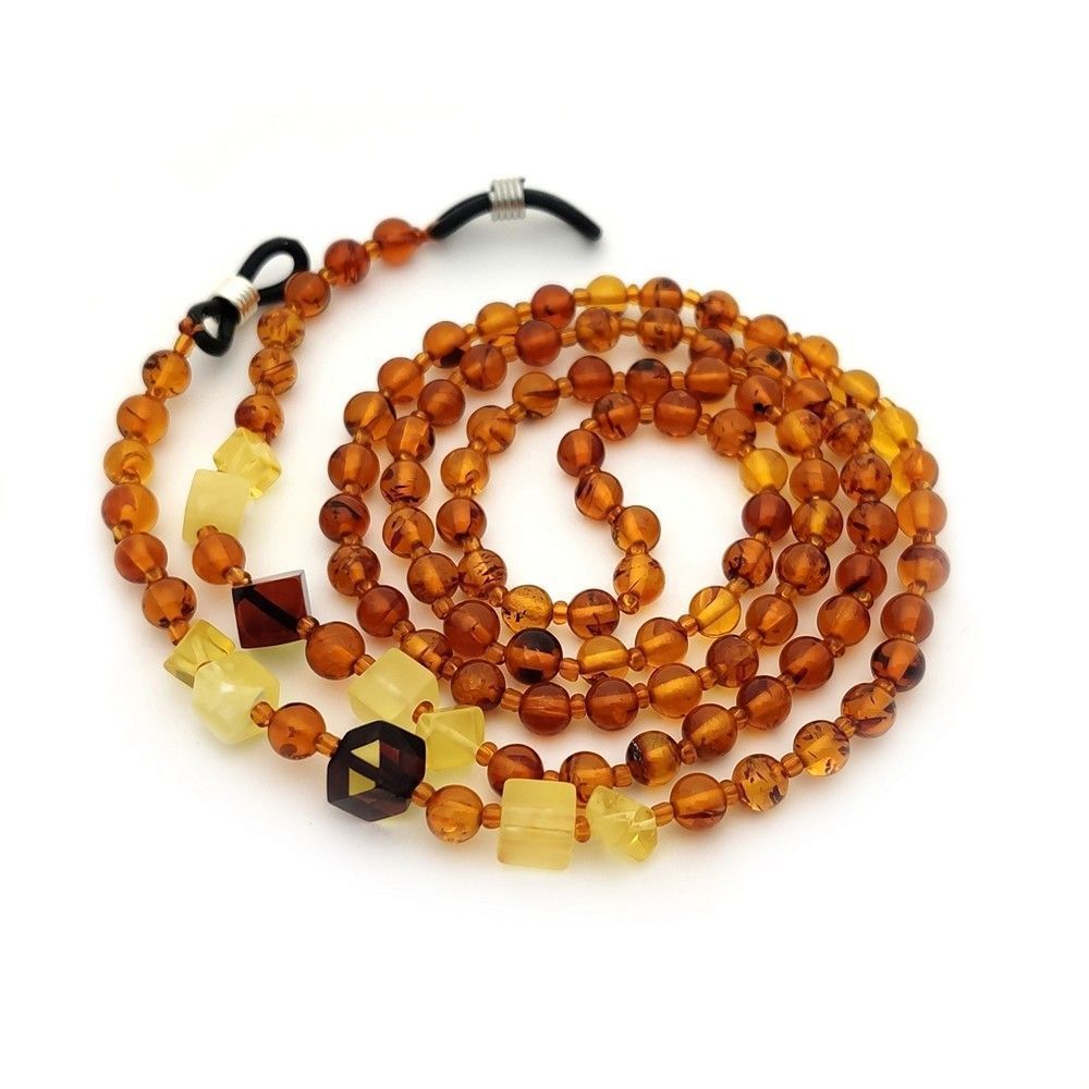 2,Шнурок для очков, янтарь