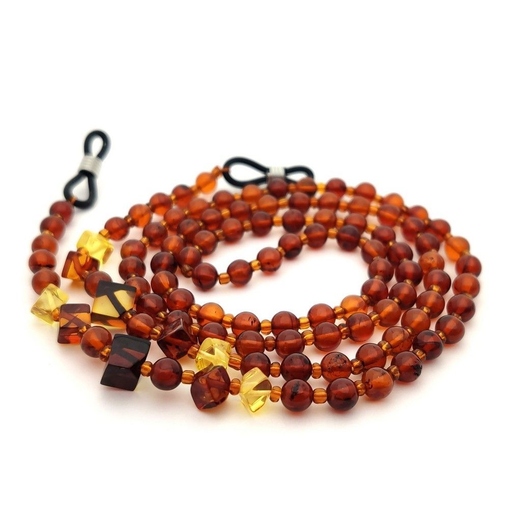 2,Шнурок для очков, янтарь