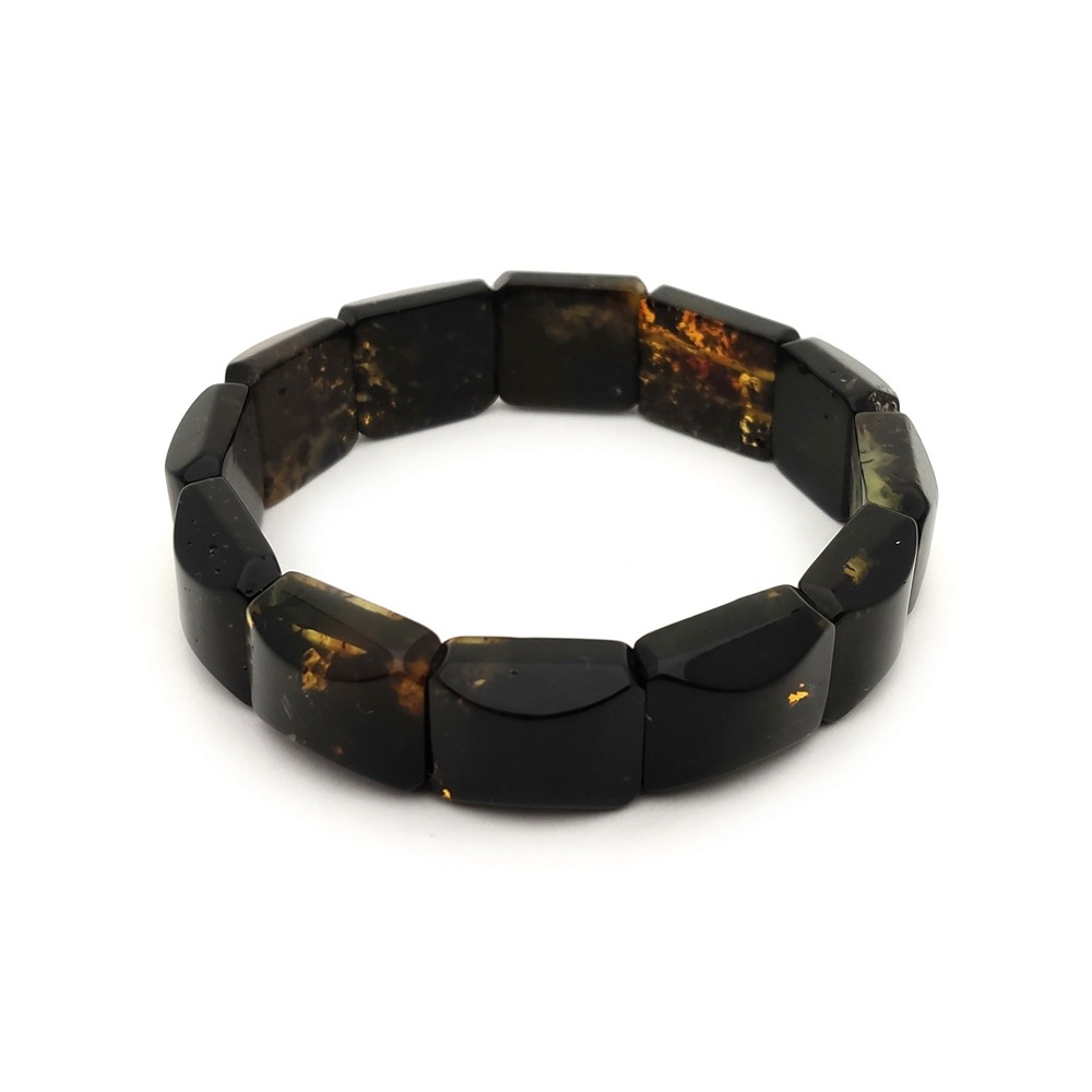 Браслет пласт. янтарь