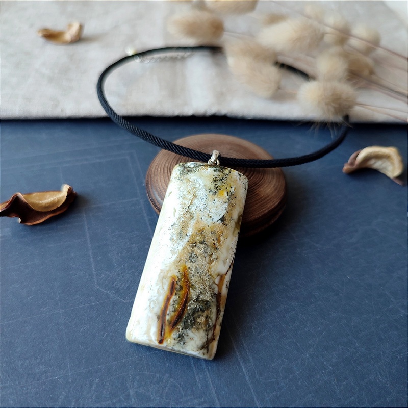 Колье "Геометрия" Янтарь