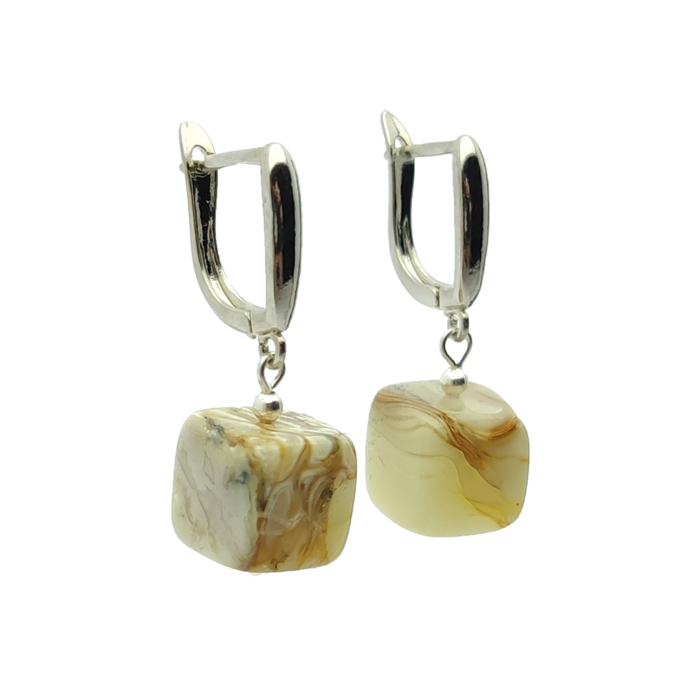 Серьги  ПСР, Янтарь 2373205132