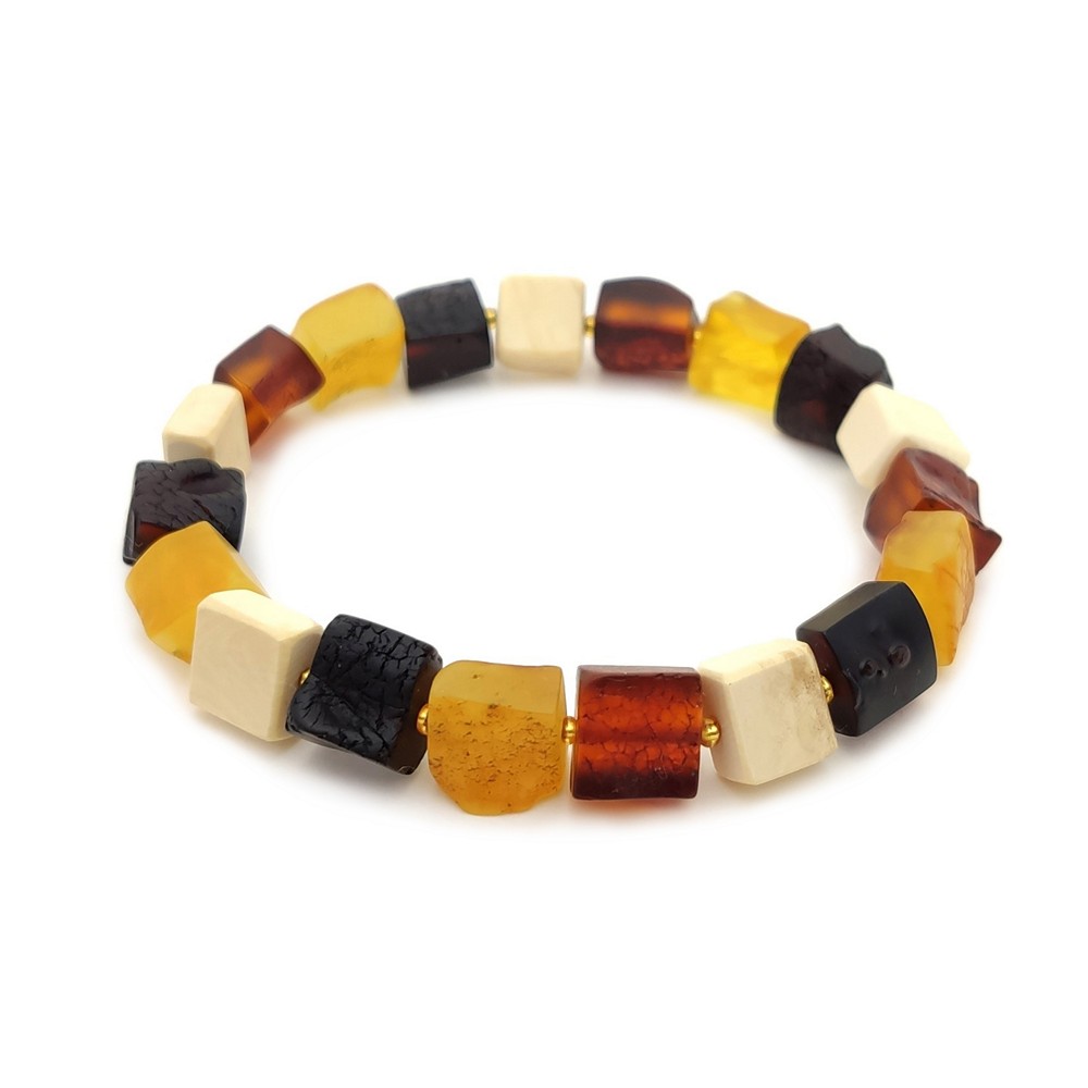 Браслет янтарь,мамонт