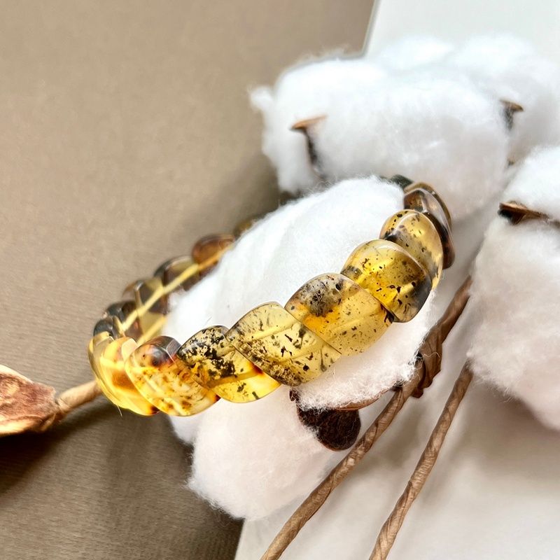 Браслет "Змейка" Янтарь