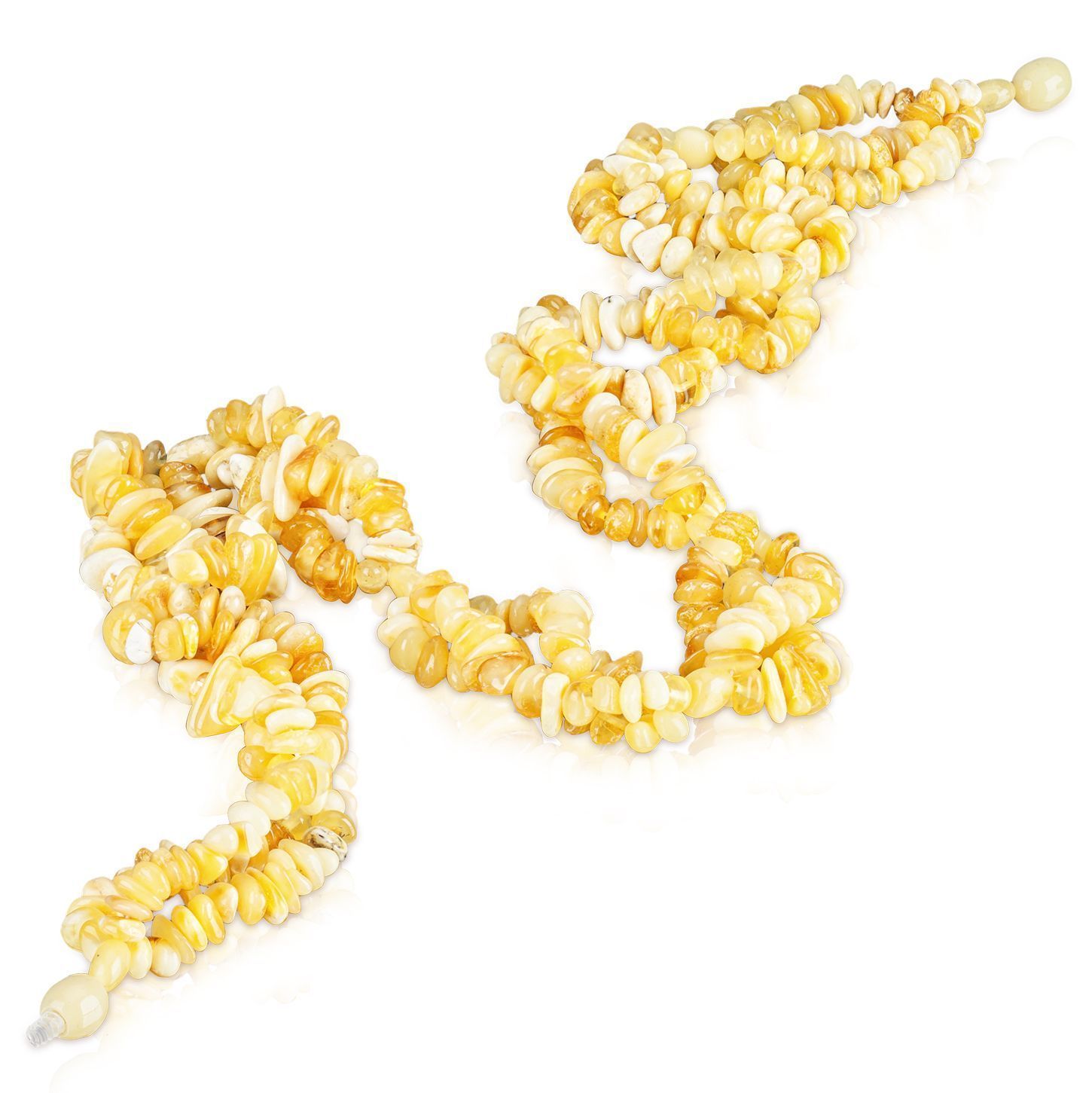 Бусы "Шишечки" из янтаря